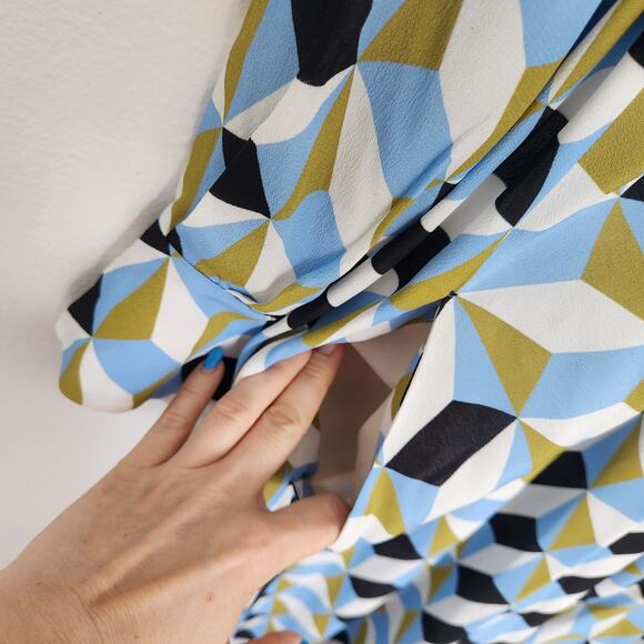 Dorothee Schumacher‎ Graphic Volumes Printed Midi Dress 2 Cocktail Wedding Party - Picture 7 of 10